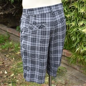 LULULEMON KAHUNA GRAY PLAID GOLF SHORTS 22" TRUNKS